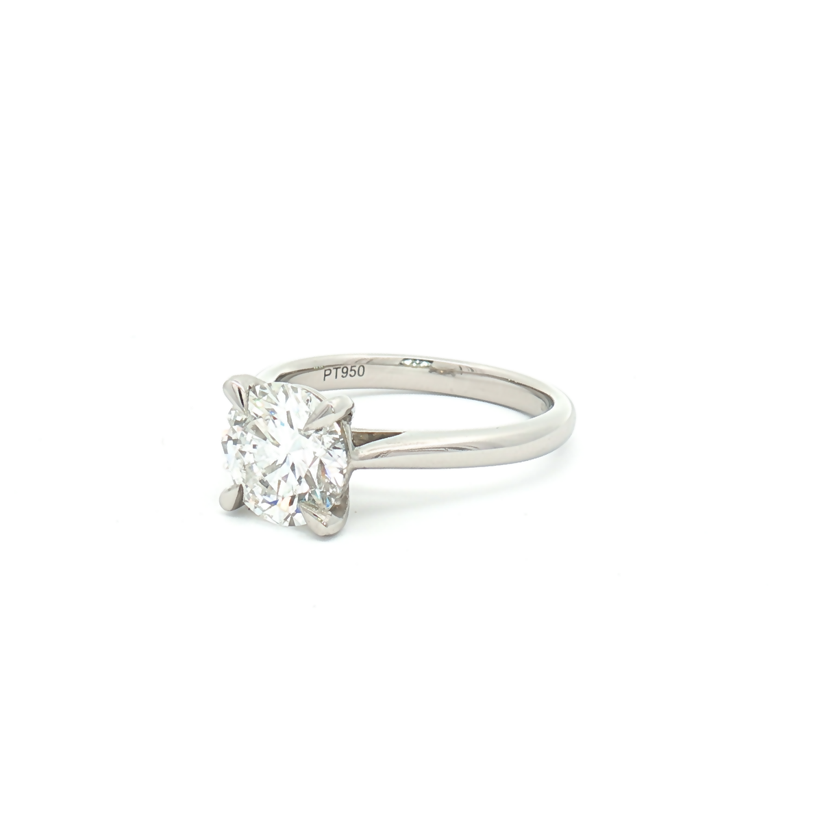 Lab Diamond 2.01ct Brilliant-Cut Solitaire Engagement Ring