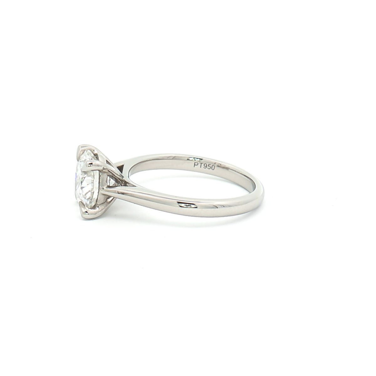 Lab Diamond 2.01ct Brilliant-Cut Solitaire Engagement Ring