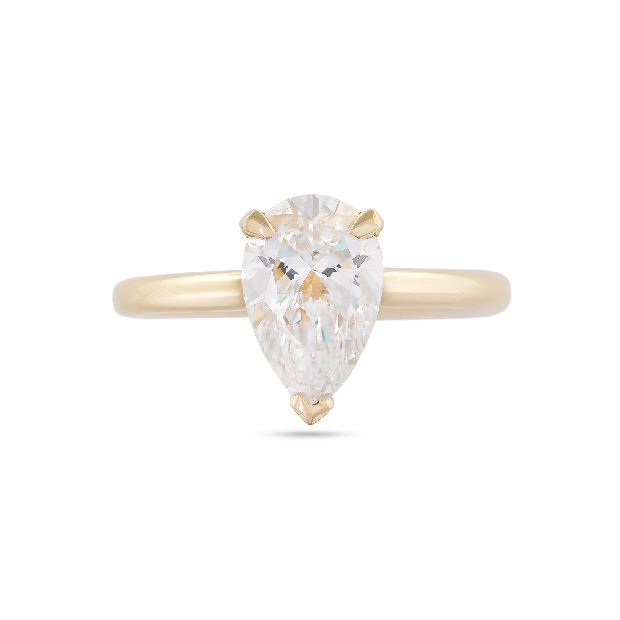 Lab Diamond 2.01ct Pear-Cut Solitaire Engagement Ring