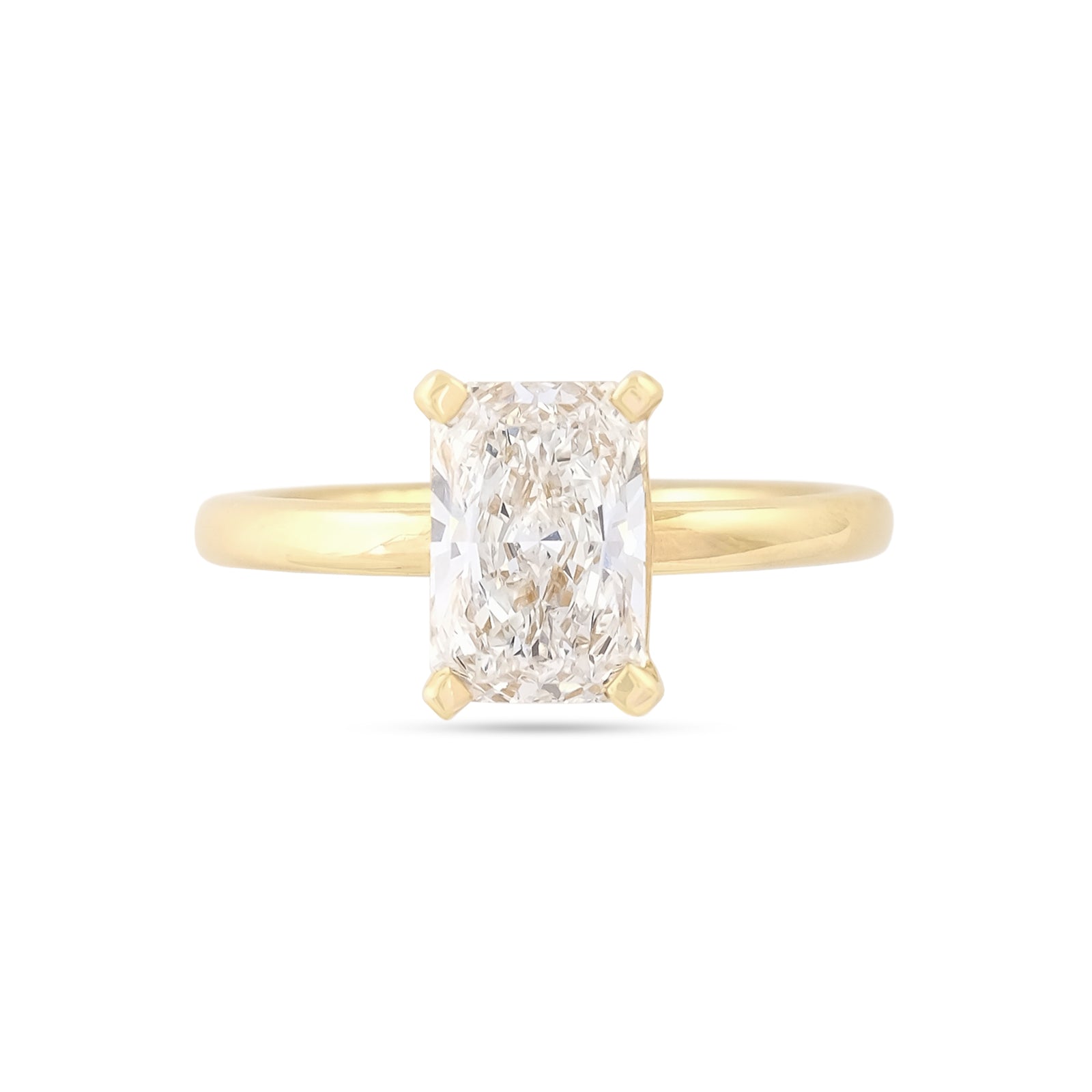 Lab Diamond 2.02ct Radiant-Cut Engagement Ring