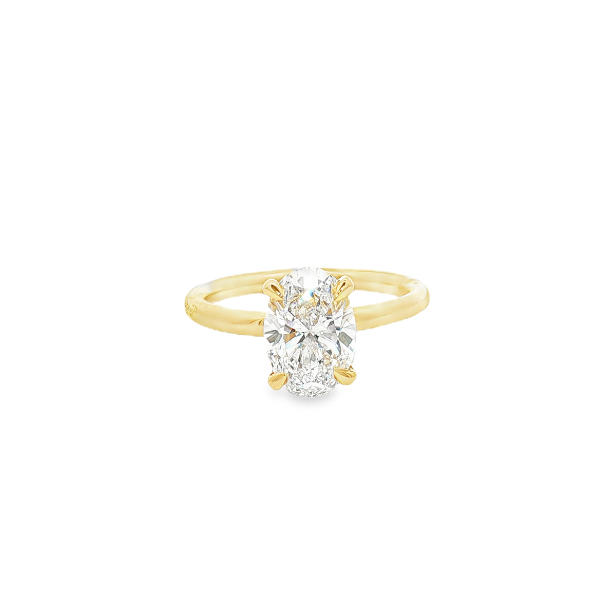 Lab Diamond 2.05ct Oval-Cut Solitaire Engagement Ring
