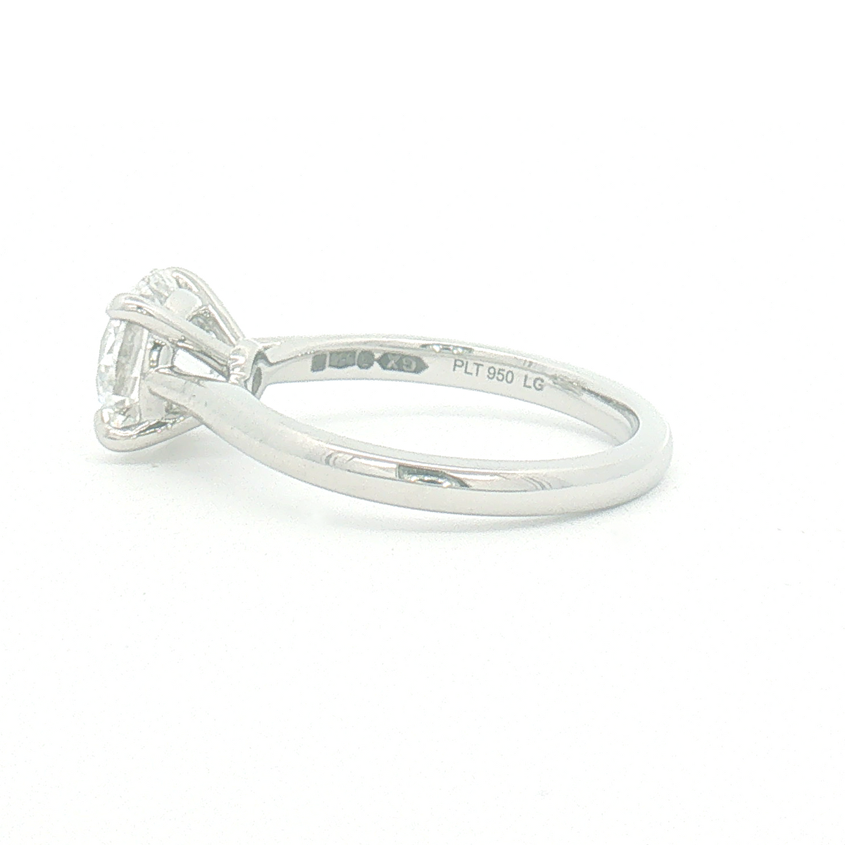 Lab Diamond 2.07ct Round Brilliant-cut Engagement ring