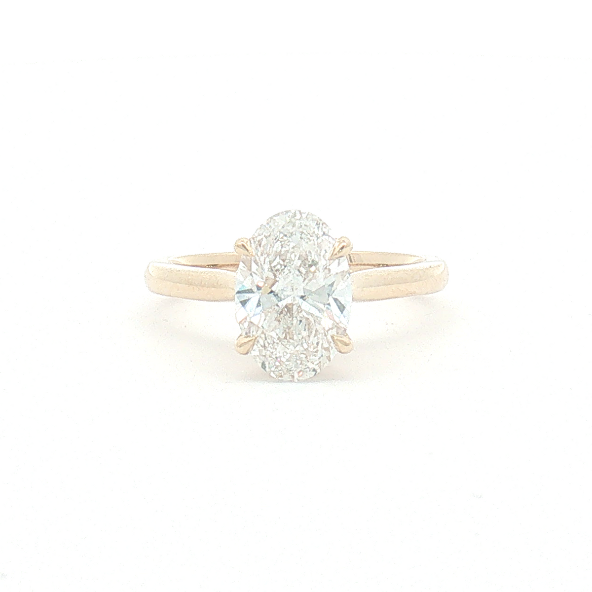 Lab Diamond 2.08ct Oval-cut Engagement Ring