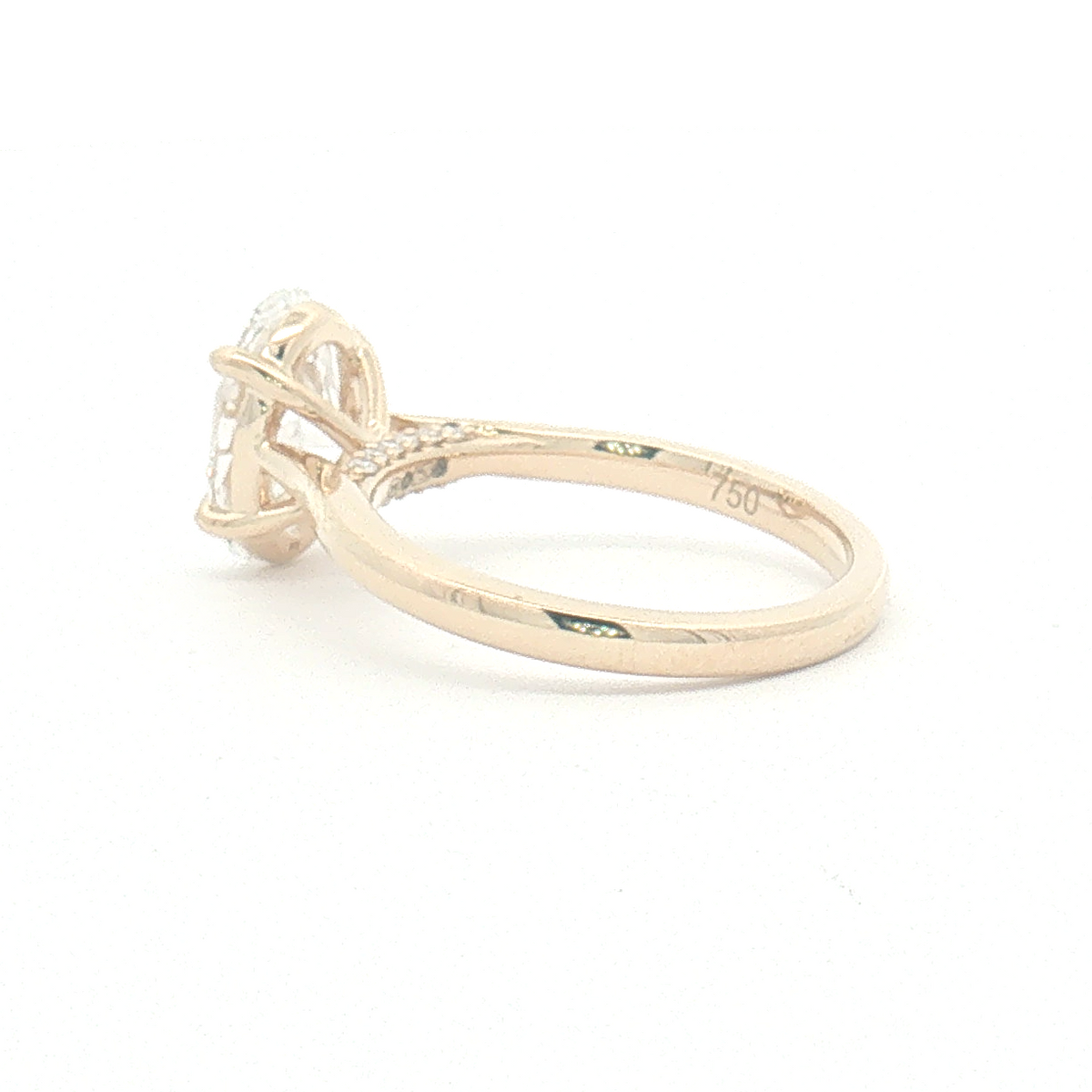 Lab Diamond 2.08ct Oval-cut Engagement Ring