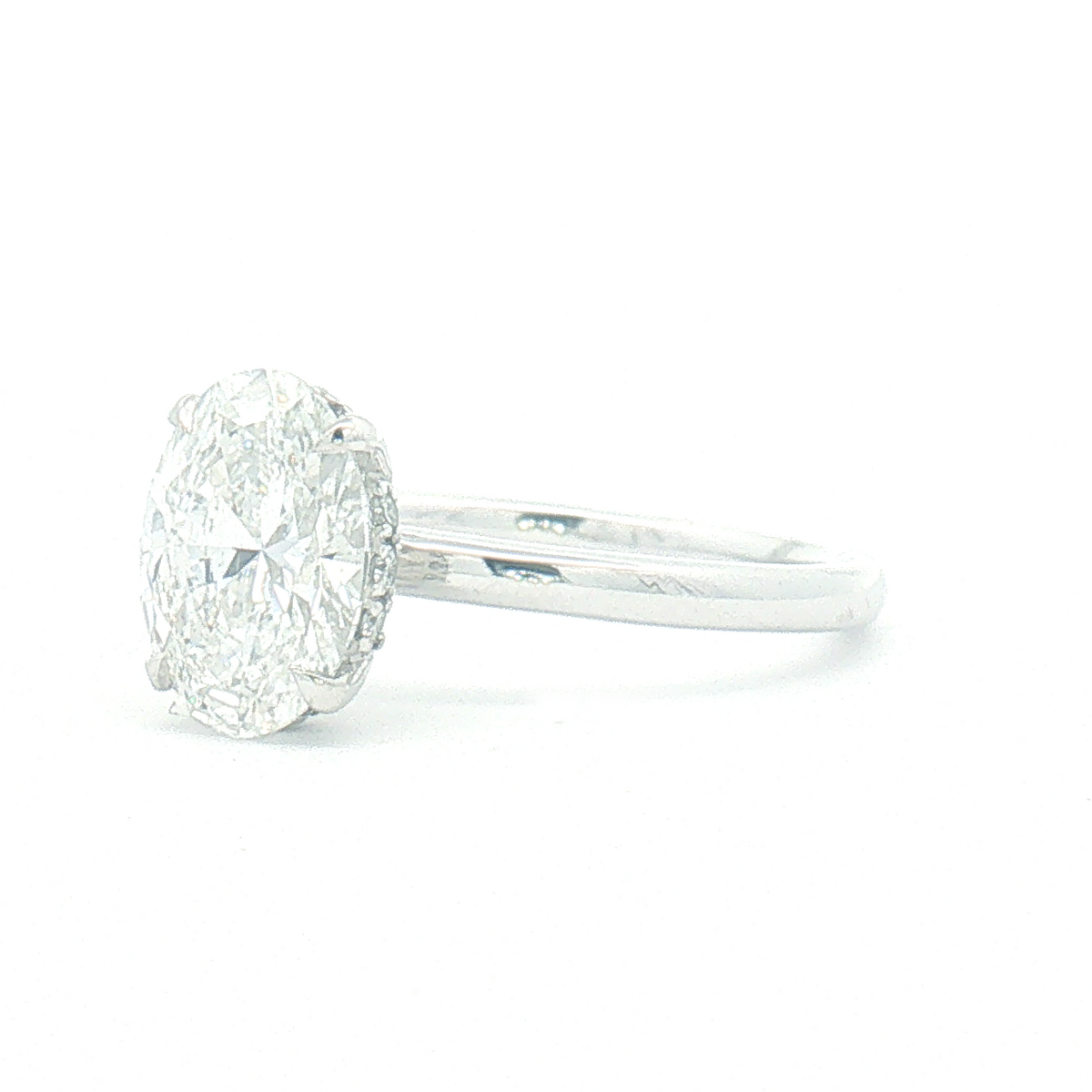 Lab Diamond 2.14ct Oval-cut Engagement Ring