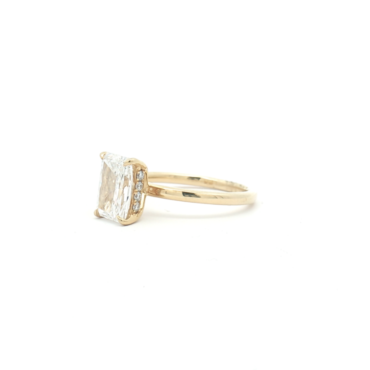 Lab Diamond 2.14ct Radiant-Cut Engagement Ring