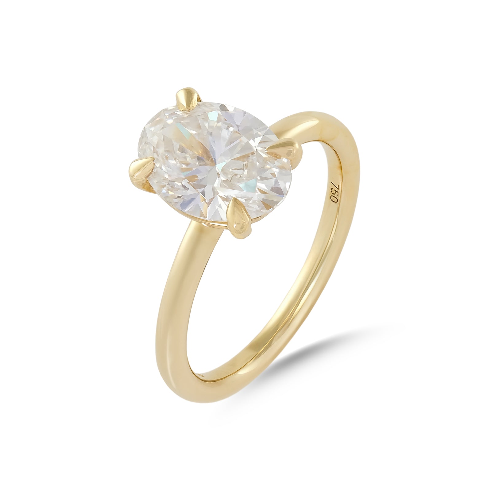 Lab Diamond 2.37ct Oval-Cut Engagement Ring 1