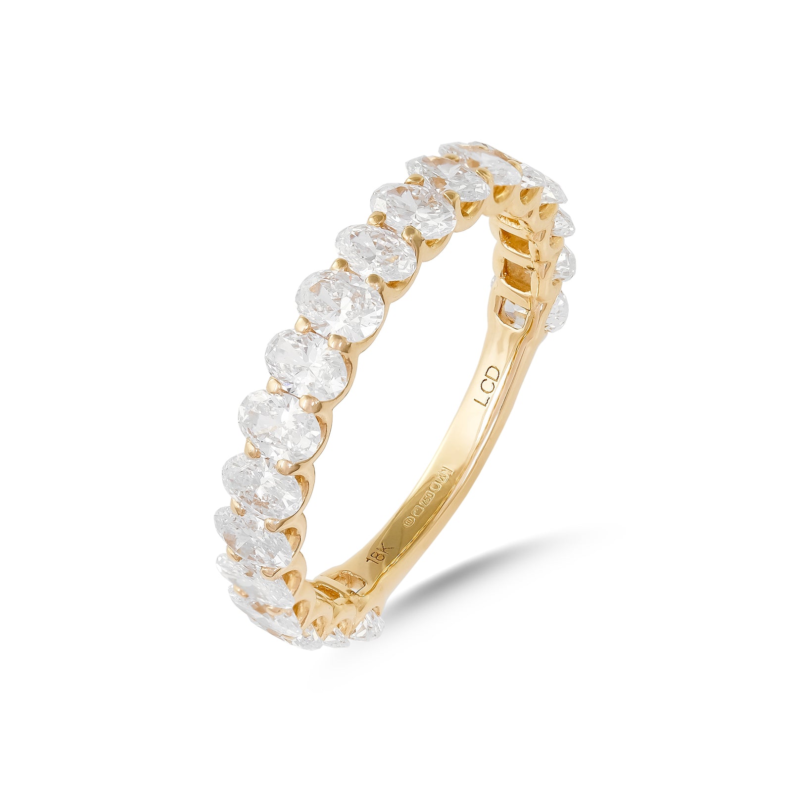 Lab Diamond 2.40ct Half Eternity Ring