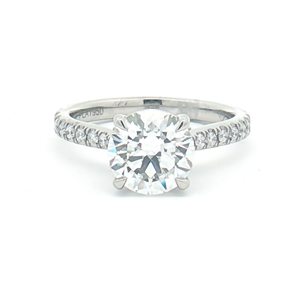 Lab Diamond 2.48ct Brilliant-cut Platinum Engagement Ring