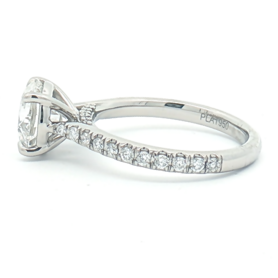 Lab Diamond 2.48ct Brilliant-cut Platinum Engagement Ring