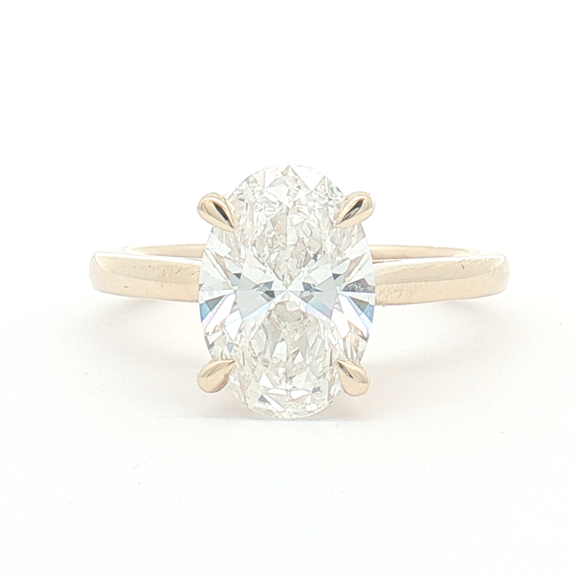 Lab Diamond 2.50ct Oval-cut Solitaire Engagement Ring