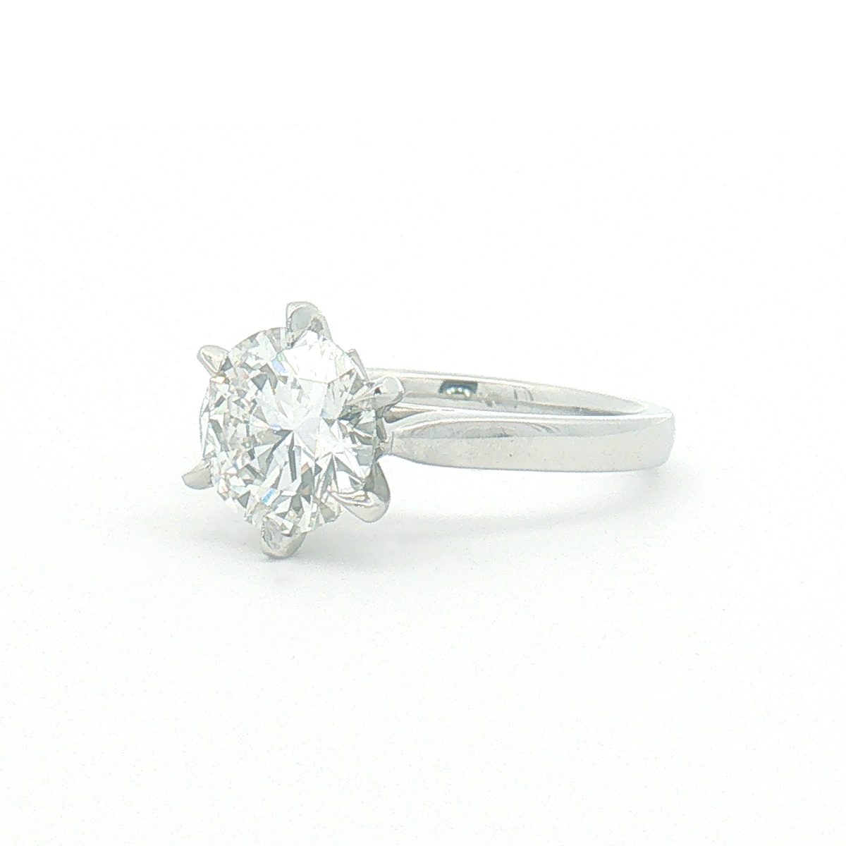 Lab Diamond 2.50ct Round Brilliant-cut Engagement Ring