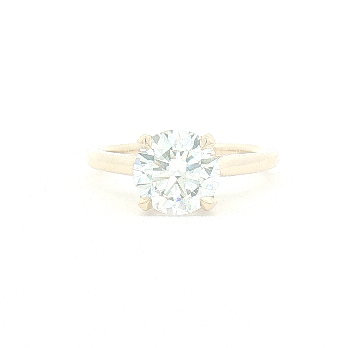 Lab Diamond 2ct Round Brilliant-cut Engagement Ring
