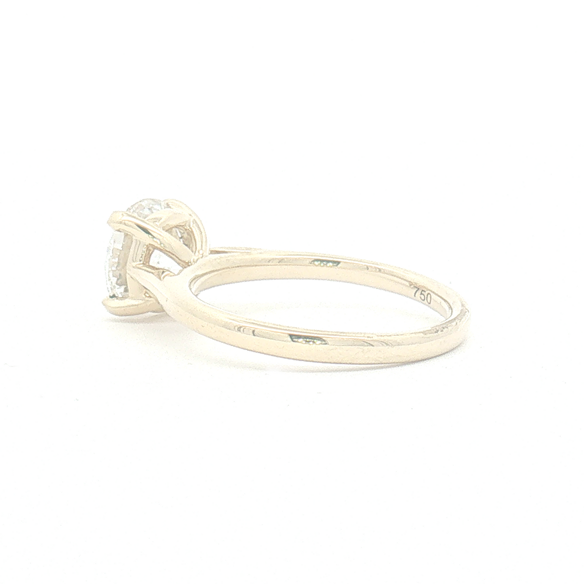Lab Diamond 2ct Round Brilliant-cut Engagement Ring
