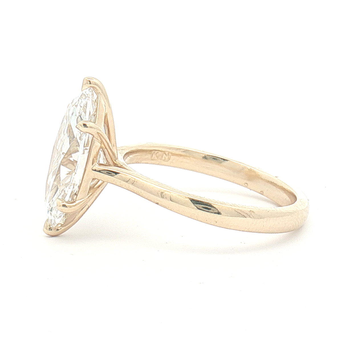 Lab Diamond 3.00ct Marquise-cut Engagement Ring