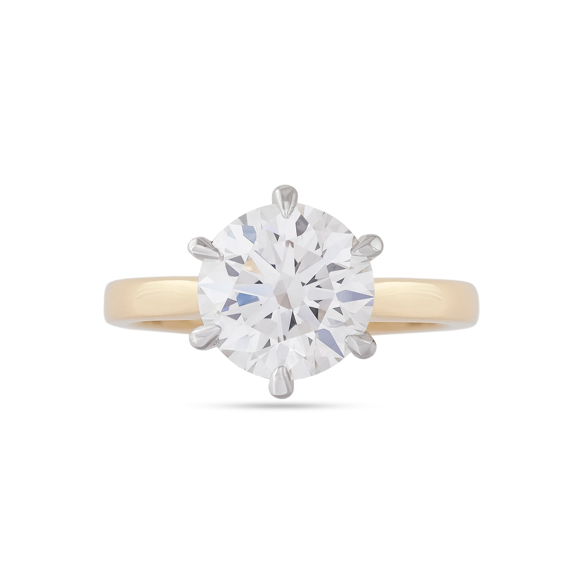 Lab Diamond 3.04ct Brilliant-Cut Solitaire Engagement Ring