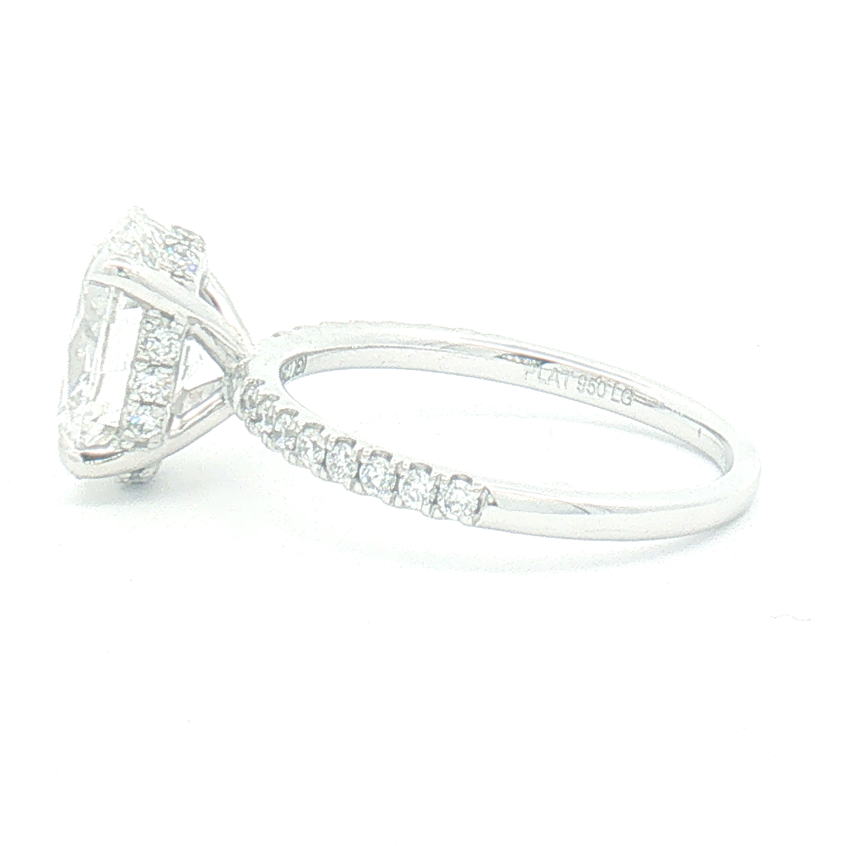 Lab Diamond 3.40ct Oval-cut Engagement Ring