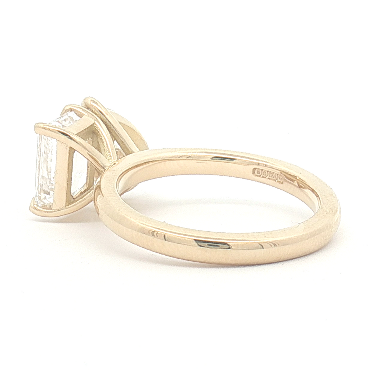 Lab Diamond Pear & Emerald cut Toi Et Moi Engagement Ring