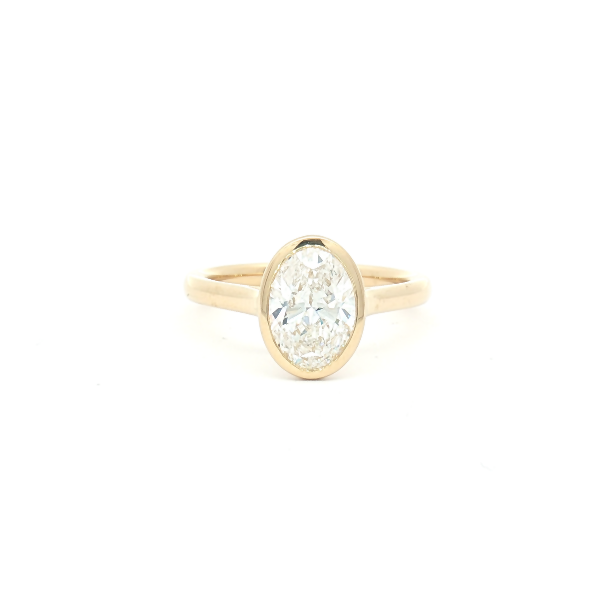 Lab Grown 1.53ct Oval-Cut Engagement Ring