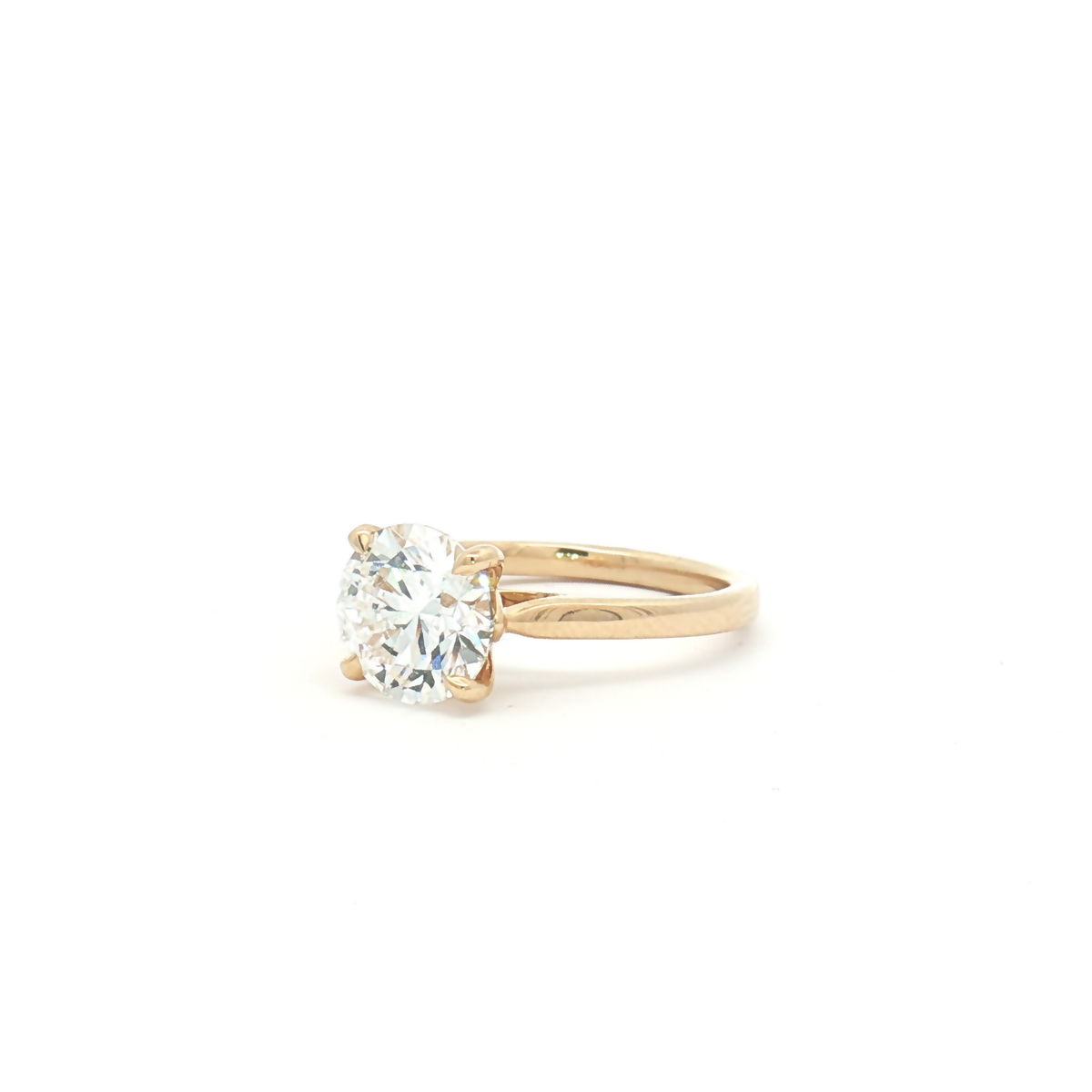 Lab Grown 2.56ct Brilliant-Cut Round Engagement Ring