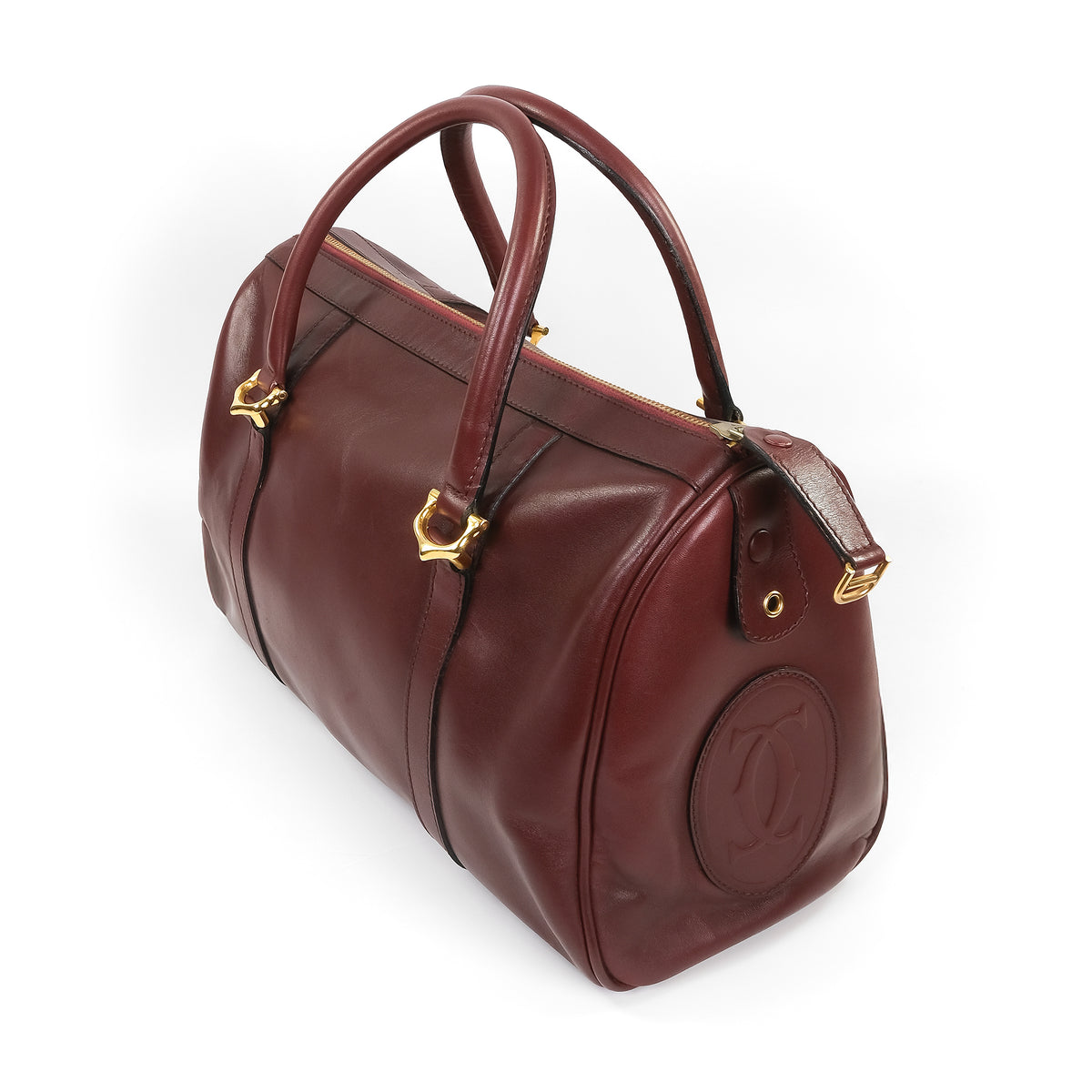 Must De Cartier Boston Leather Bag