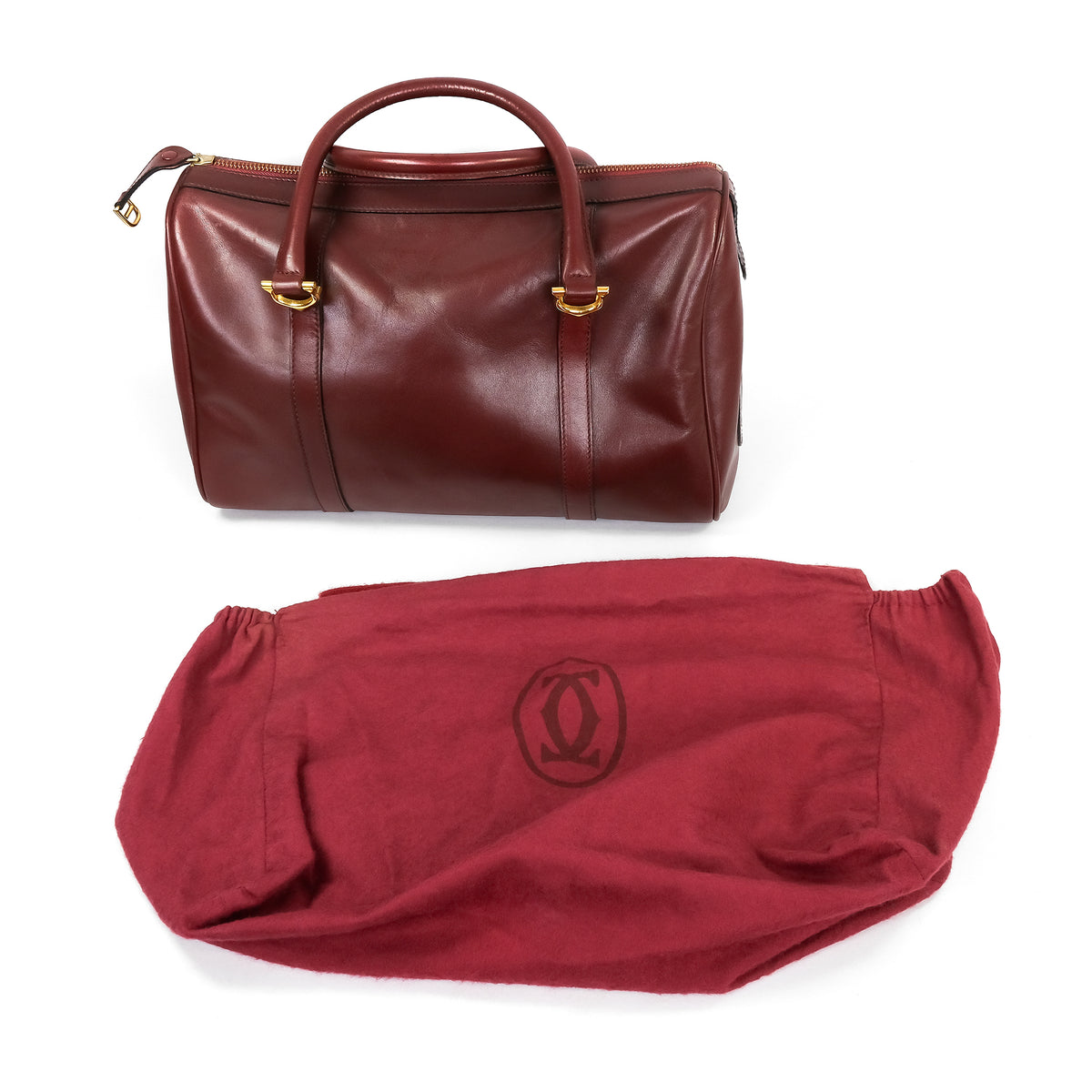 Must De Cartier Boston Leather Bag