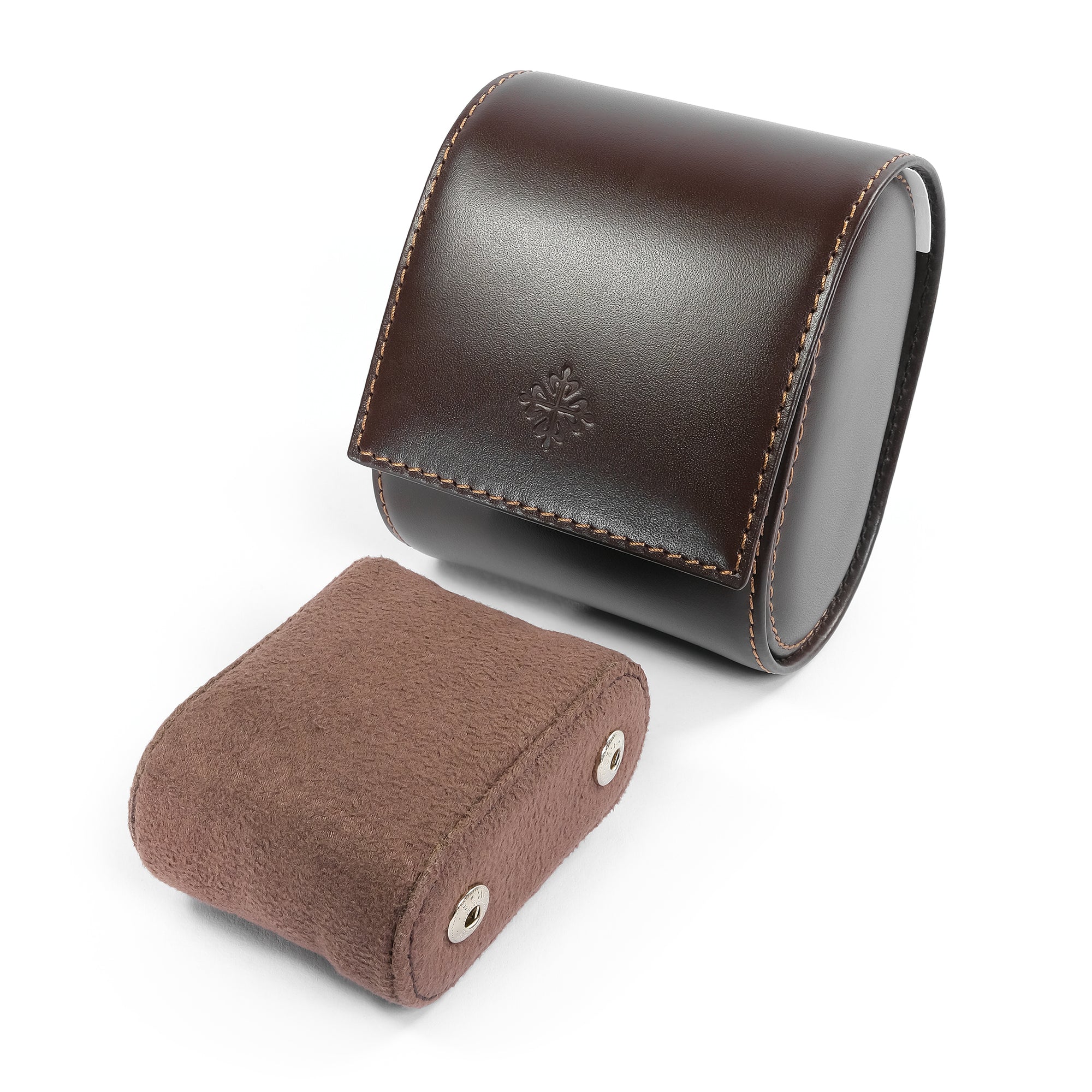 Patek Philippe Brown Leather Single Watch Roll