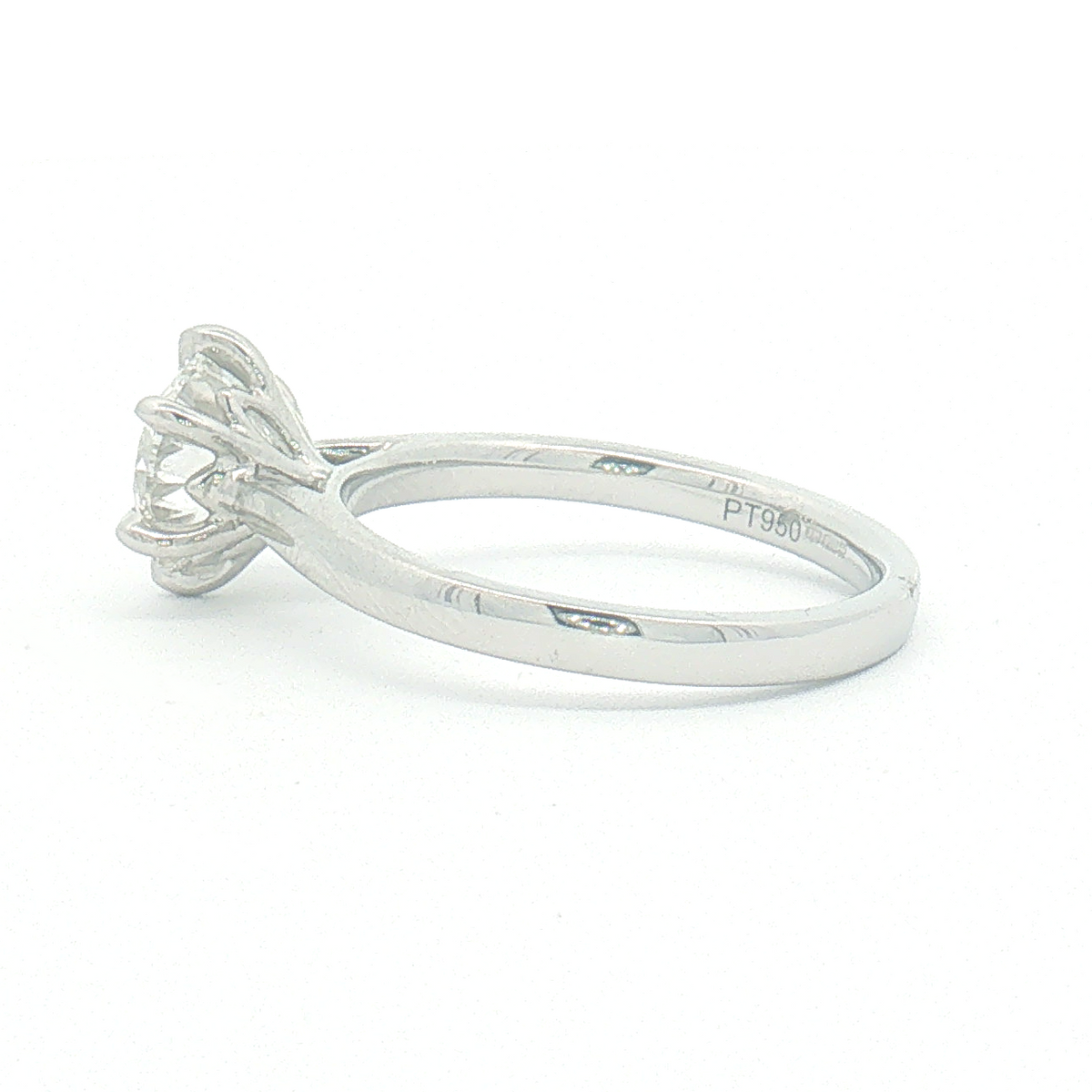 Platinum Lab Diamond 1.50ct Round Brilliant-cut Engagement Ring