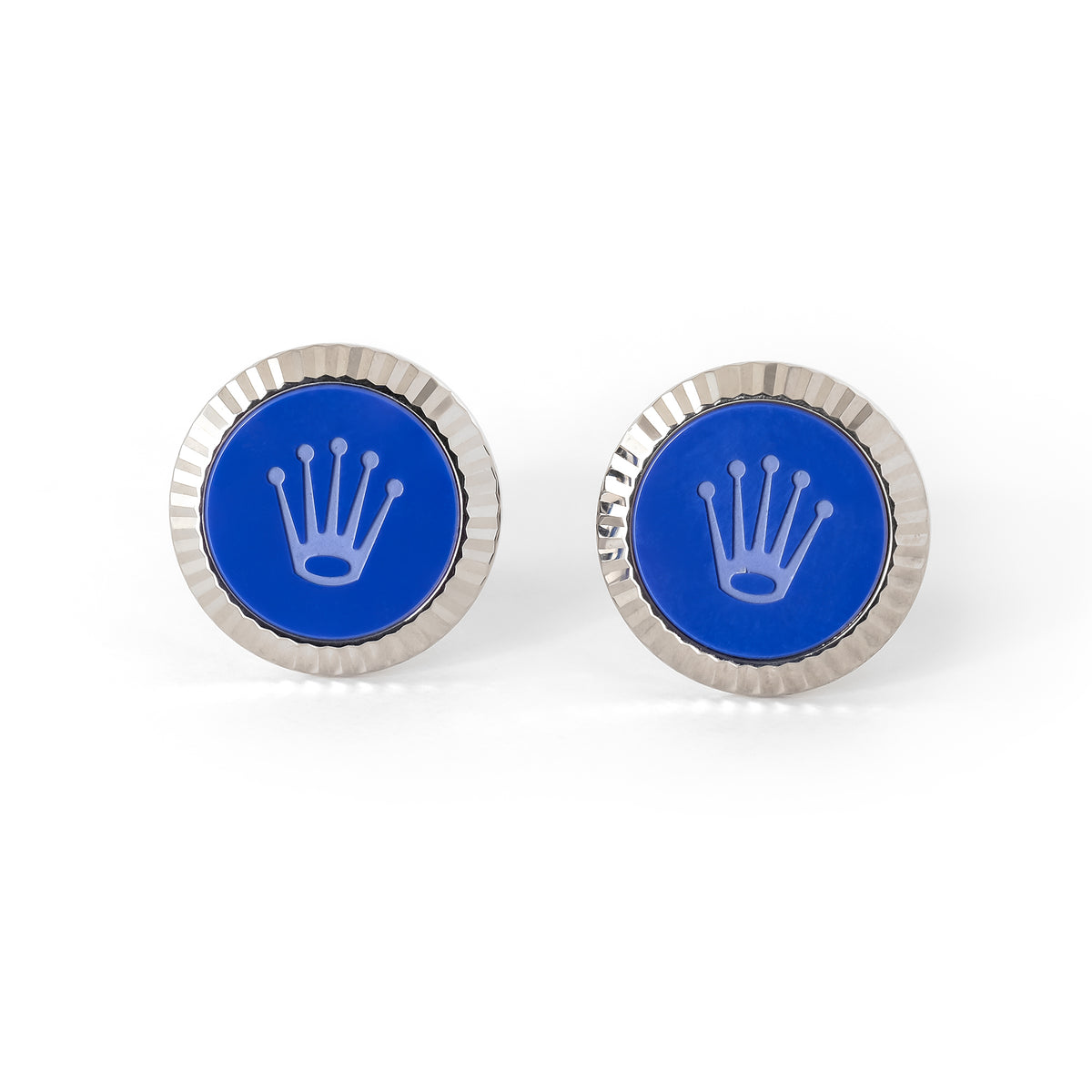 Rolex 18ct White Gold Cufflinks A1039BLUE