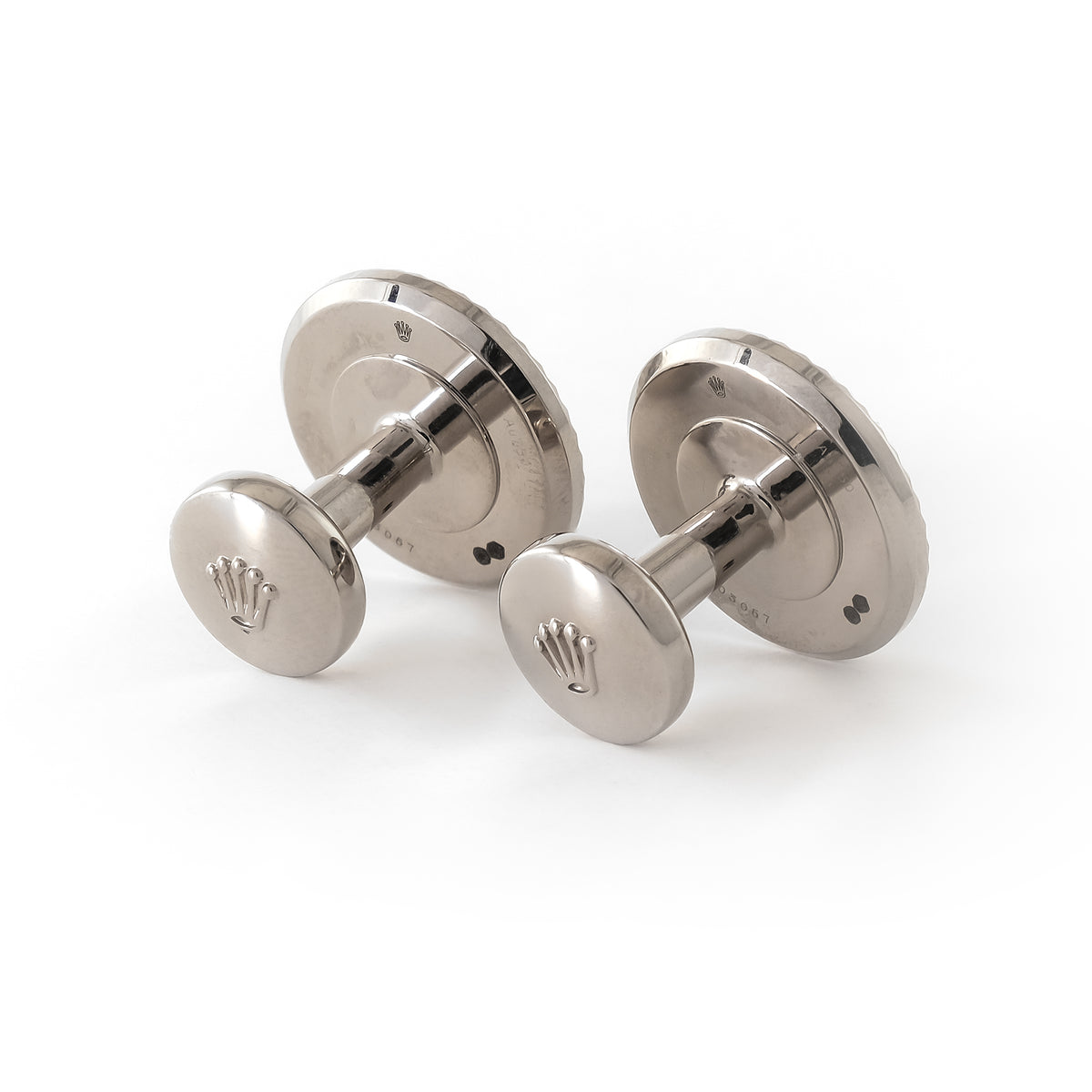 Rolex 18ct White Gold Cufflinks A1039BLUE