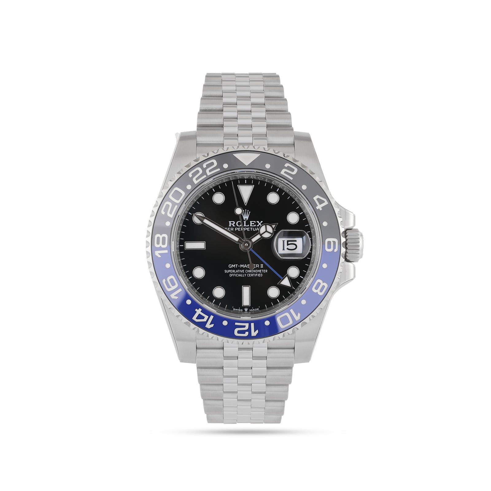 Rolex GMT Master II 'Batgirl' 126710BLNR with Factory Stickers