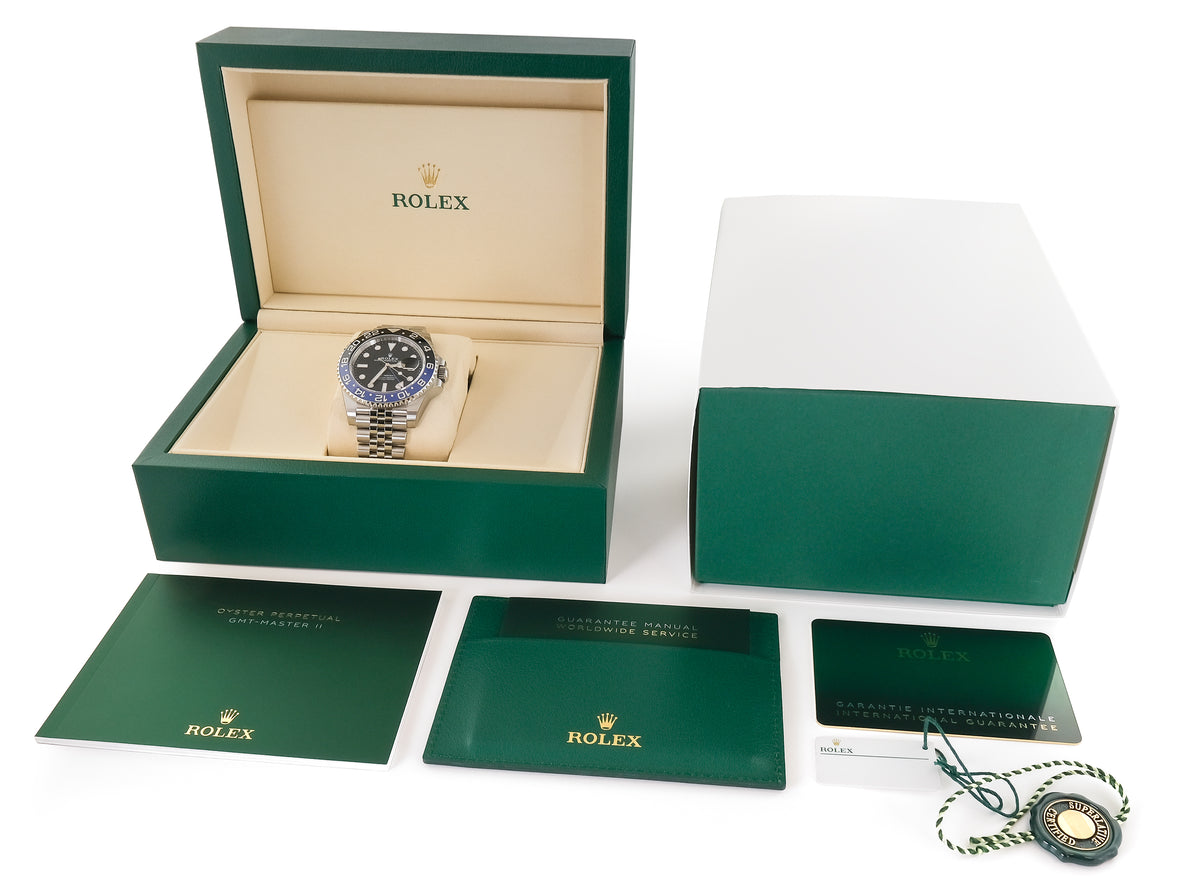 Rolex GMT Master II 'Batgirl' 126710BLNR with Factory Stickers