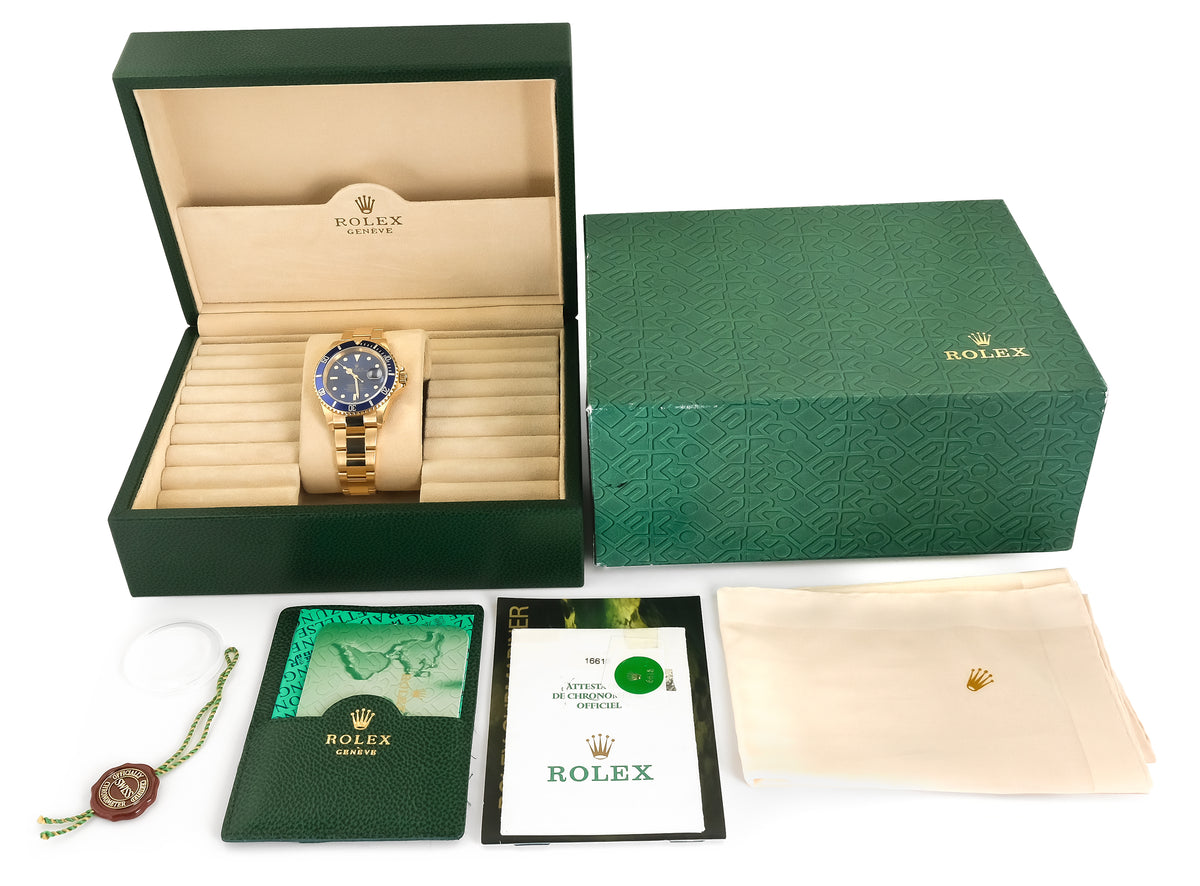 Rolex Submariner 18ct Yellow Gold 16618