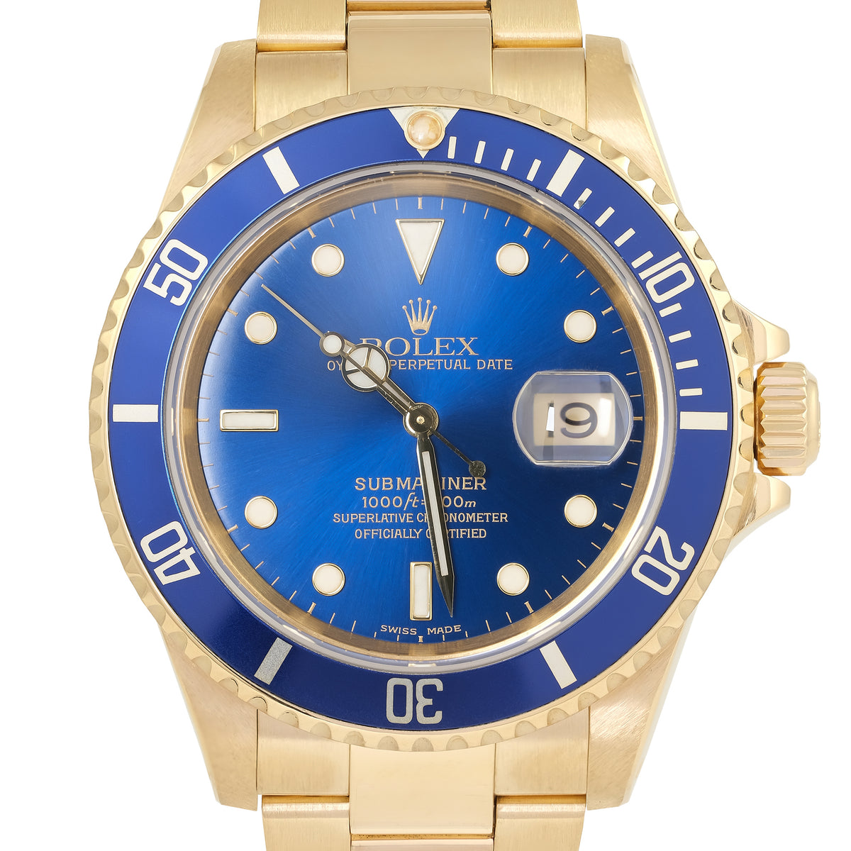 Rolex Submariner 18ct Yellow Gold 16618