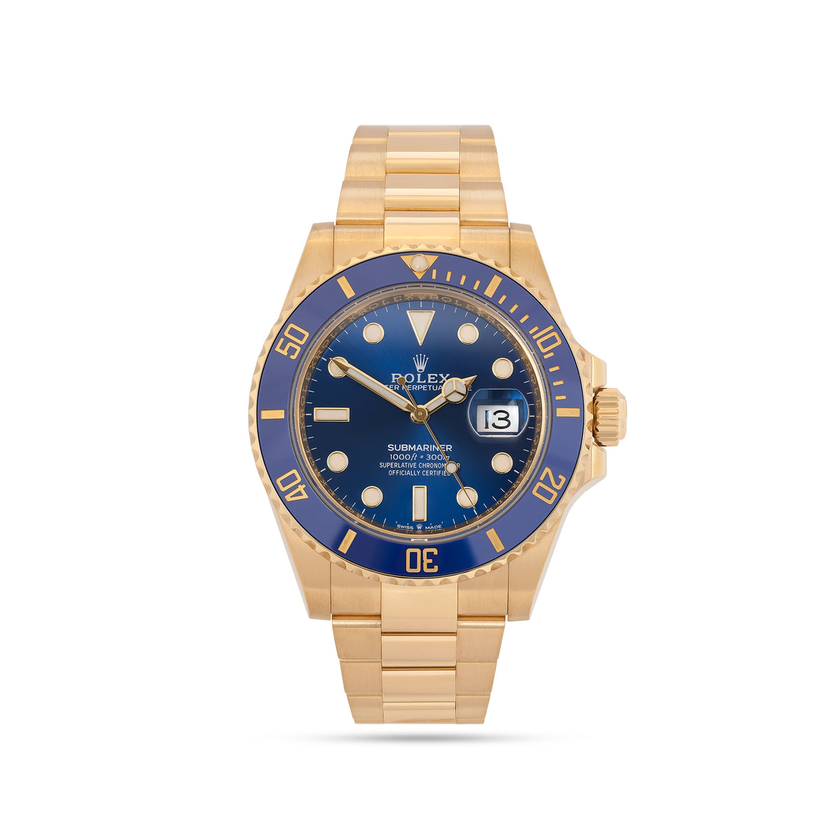 Rolex Submariner 18ct Yellow Gold 'Blusey' 126618LB