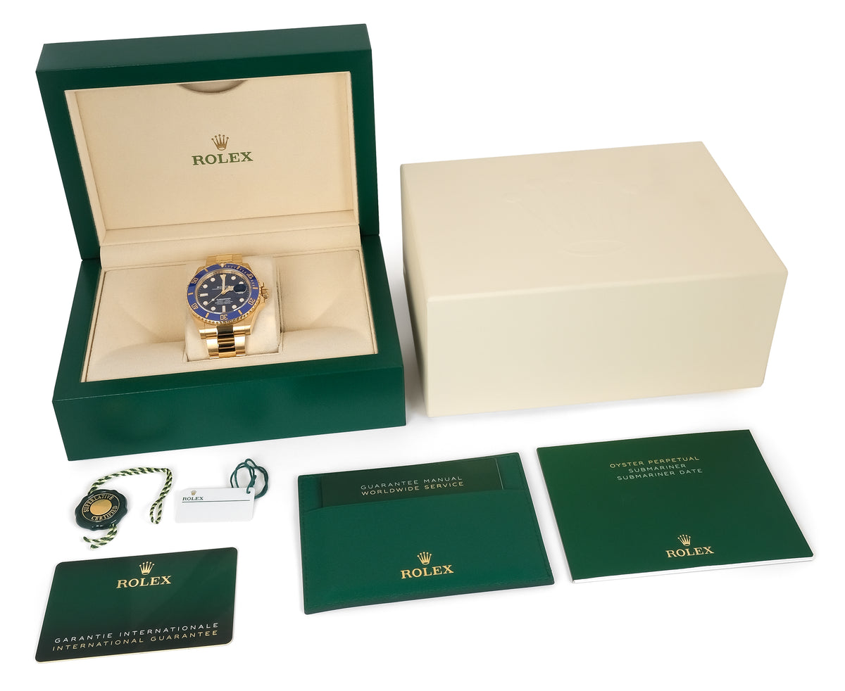 Rolex Submariner 18ct Yellow Gold 'Blusey' 126618LB Shot 8