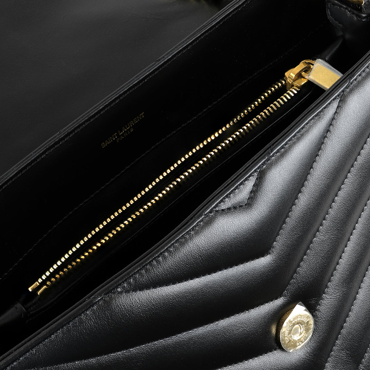 Saint Laurent Medium LouLou Matelasse Leather Shoulder Handbag