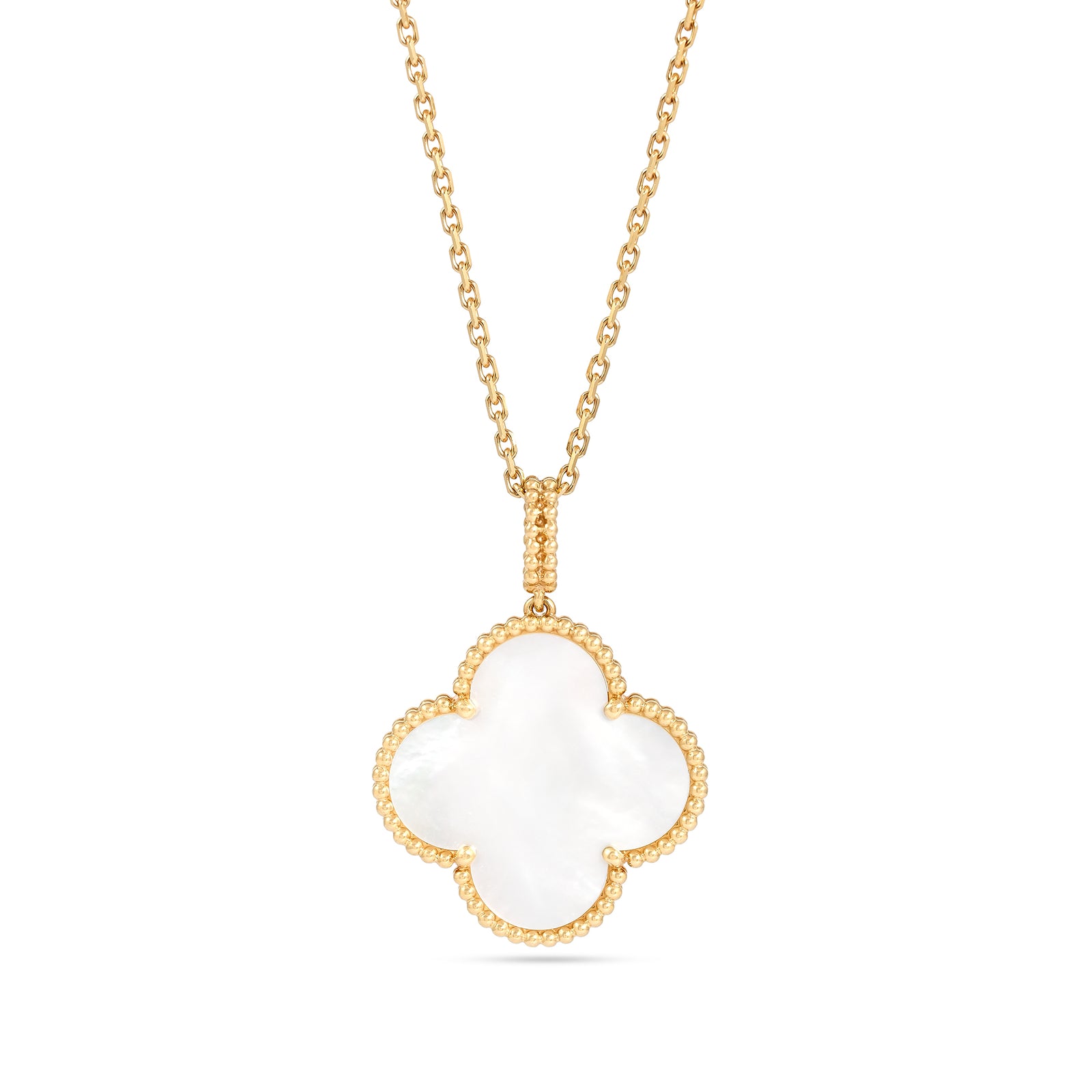 Van Cleef & Arpels 18ct Yellow Gold Alhambra Mother Of Pearl Necklace