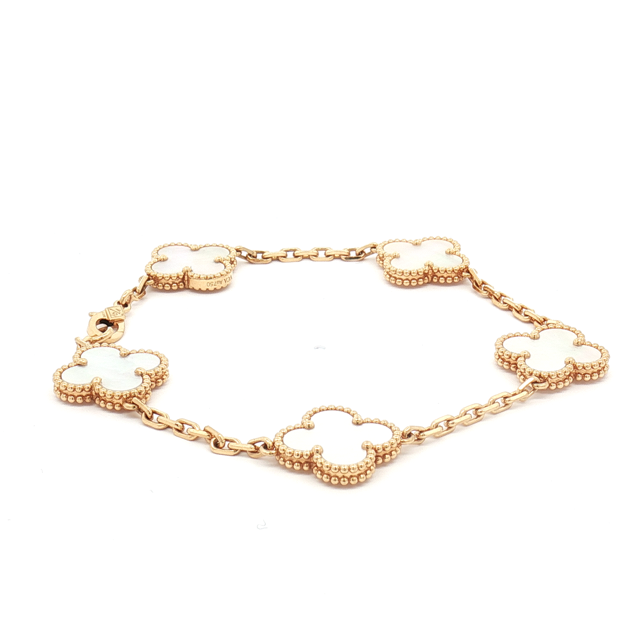 Van Cleef & Arpels Vintage Alhambra Mother of Pearl Bracelet VCARA41800