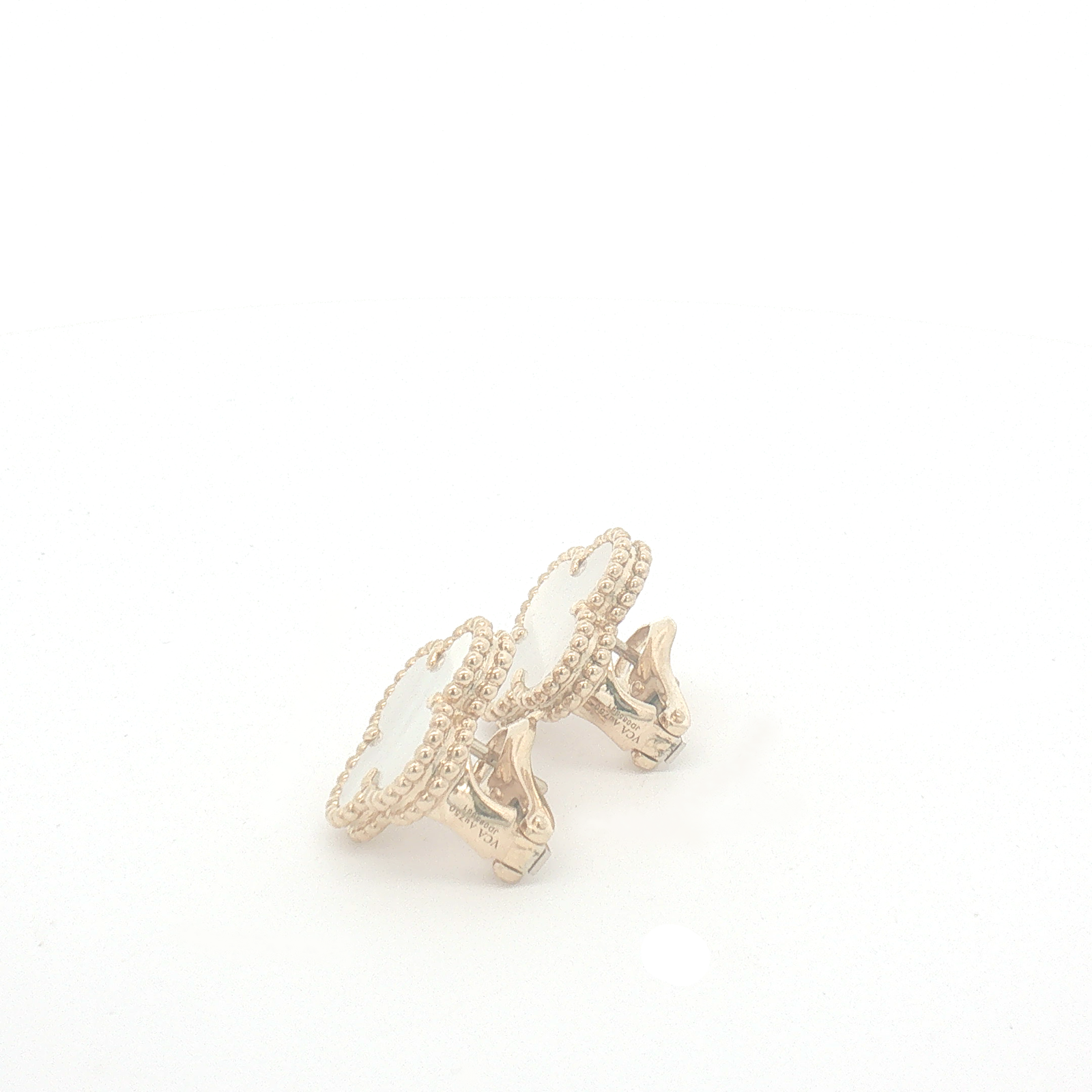 Van Cleef & Arpels Vintage Alhambra Mother of Pearl Earrings
