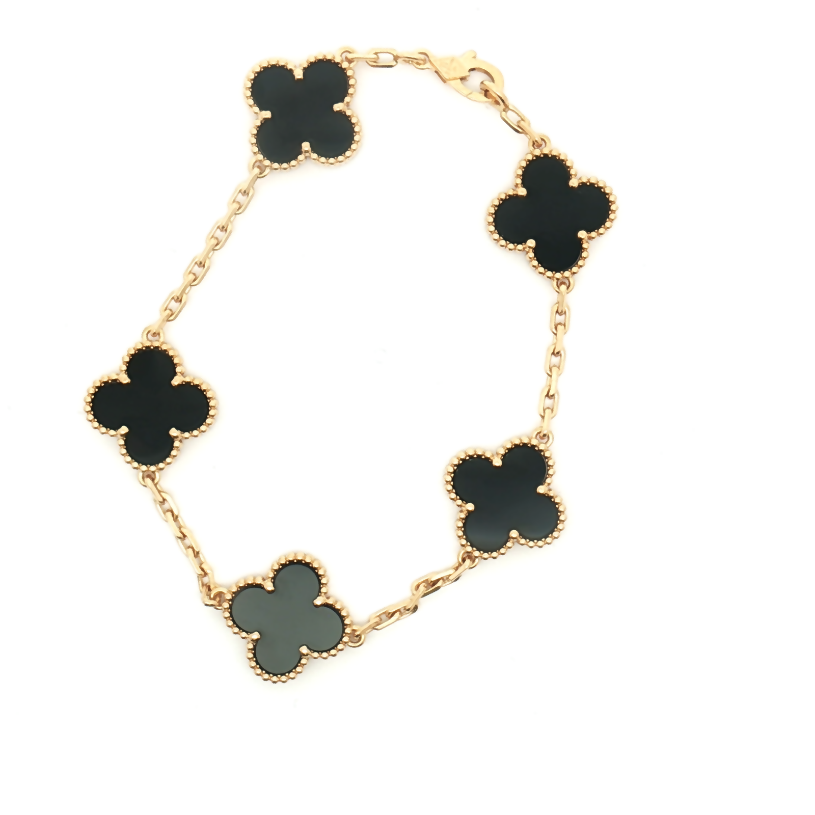 Van Cleef & Arpels Vintage Alhambra Onyx Bracelet VCARA41300