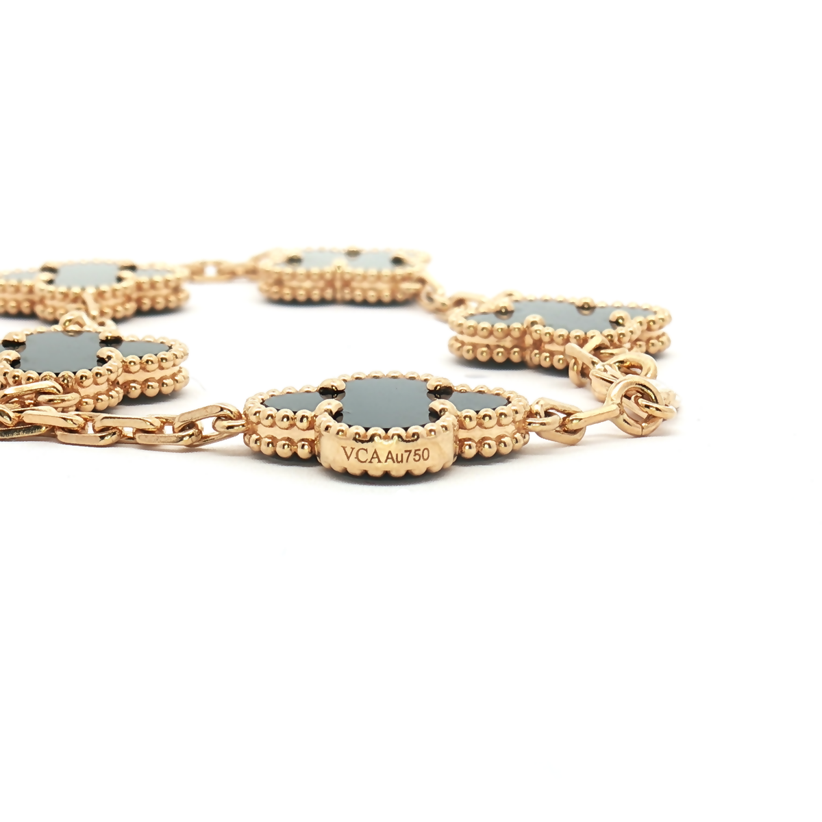 Van Cleef & Arpels Vintage Alhambra Onyx Bracelet VCARA41300