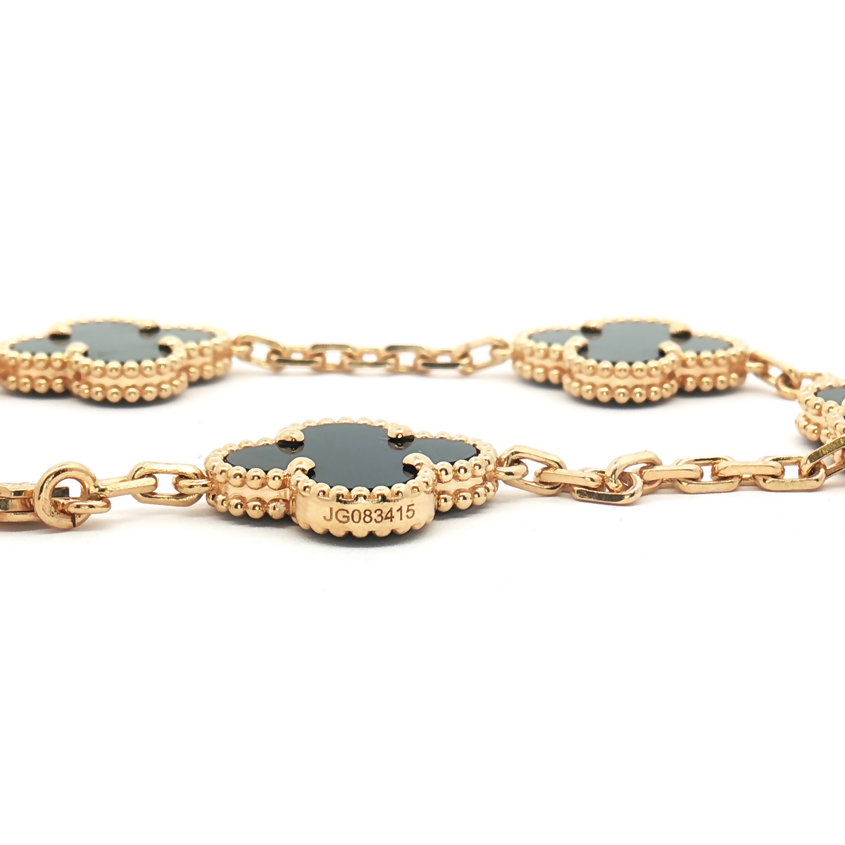 Van Cleef & Arpels Vintage Alhambra Onyx Bracelet VCARA41300