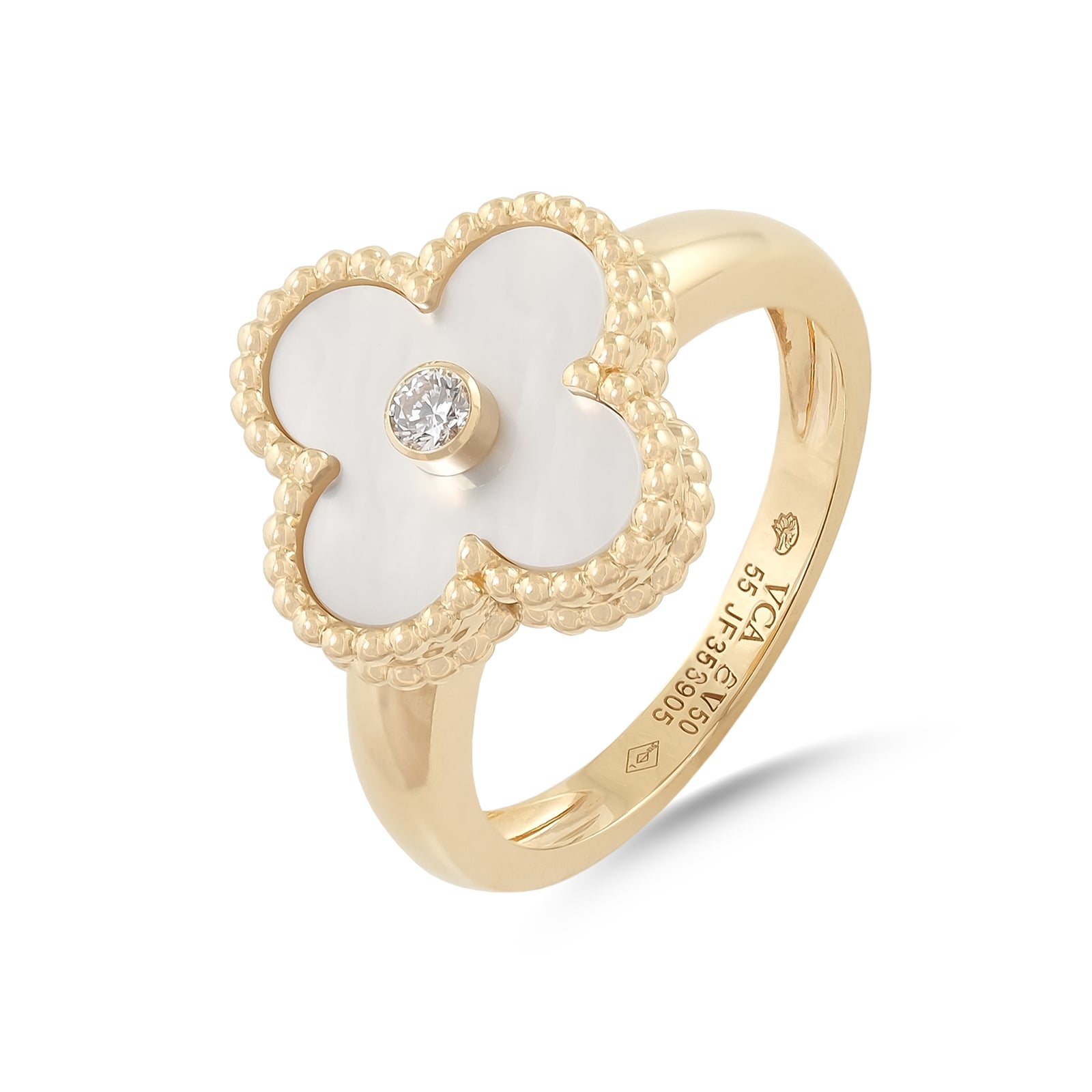 Van Cleef & Arpels Vintage Mother of Pearl Alhambra Ring