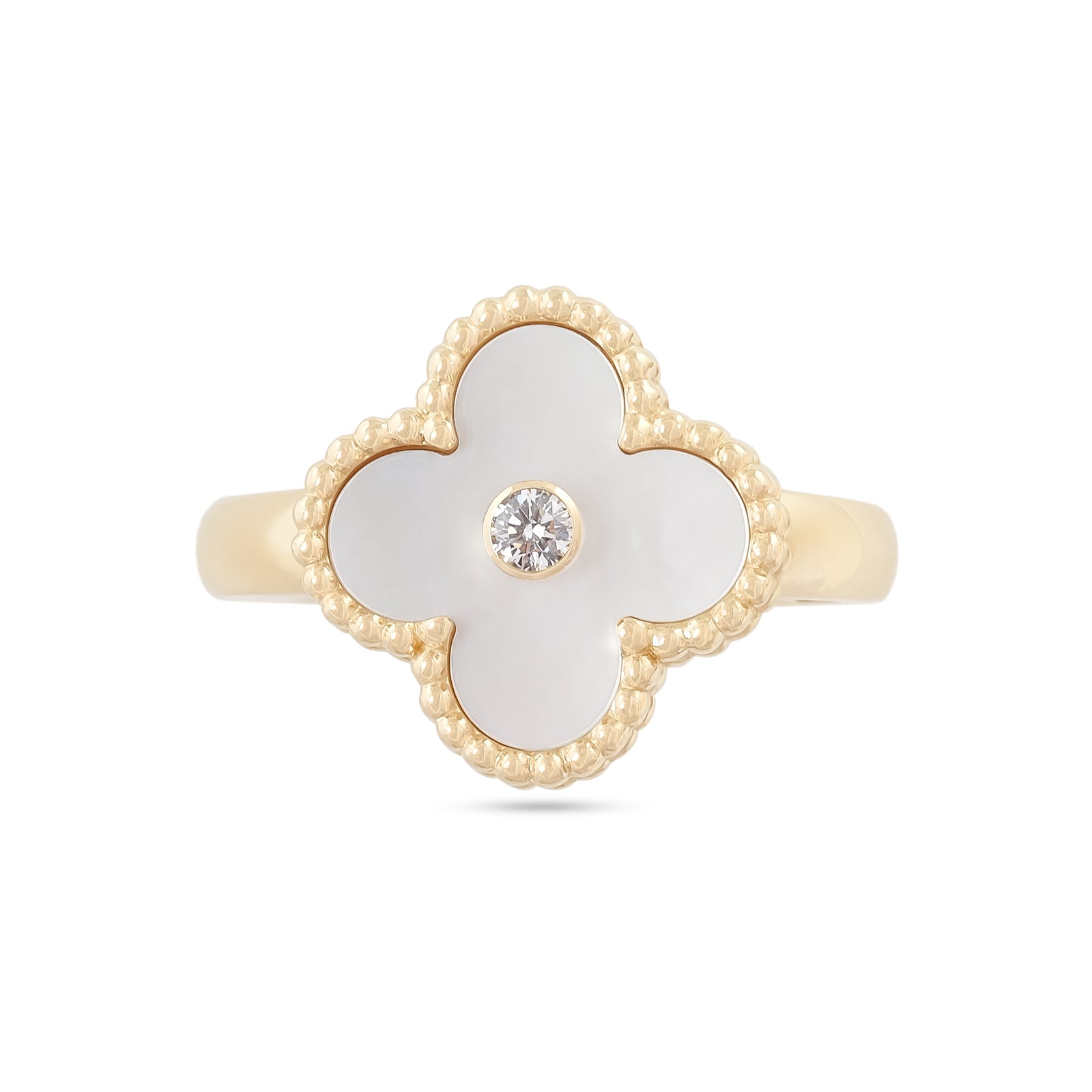 Van Cleef & Arpels Vintage Mother of Pearl Alhambra Ring