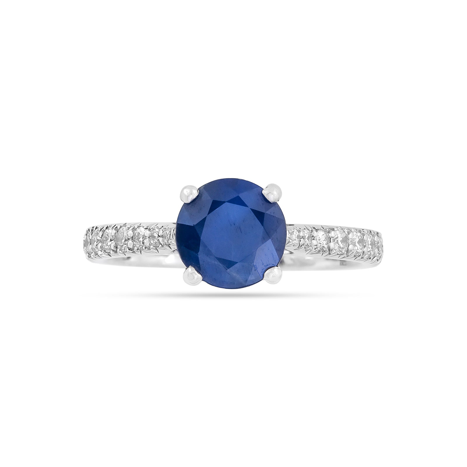 Vintage 18ct White Gold Sapphire and Diamond Ring