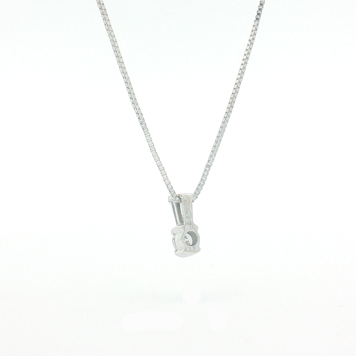 Vintage 18ct White Gold Natural Diamond Necklace