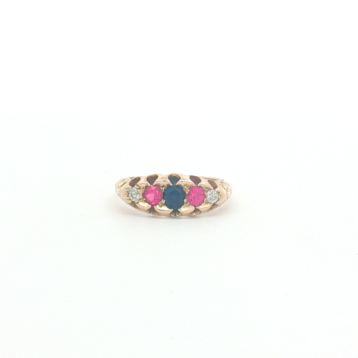 Vintage 18ct Yellow Gold 5 stone Ring 