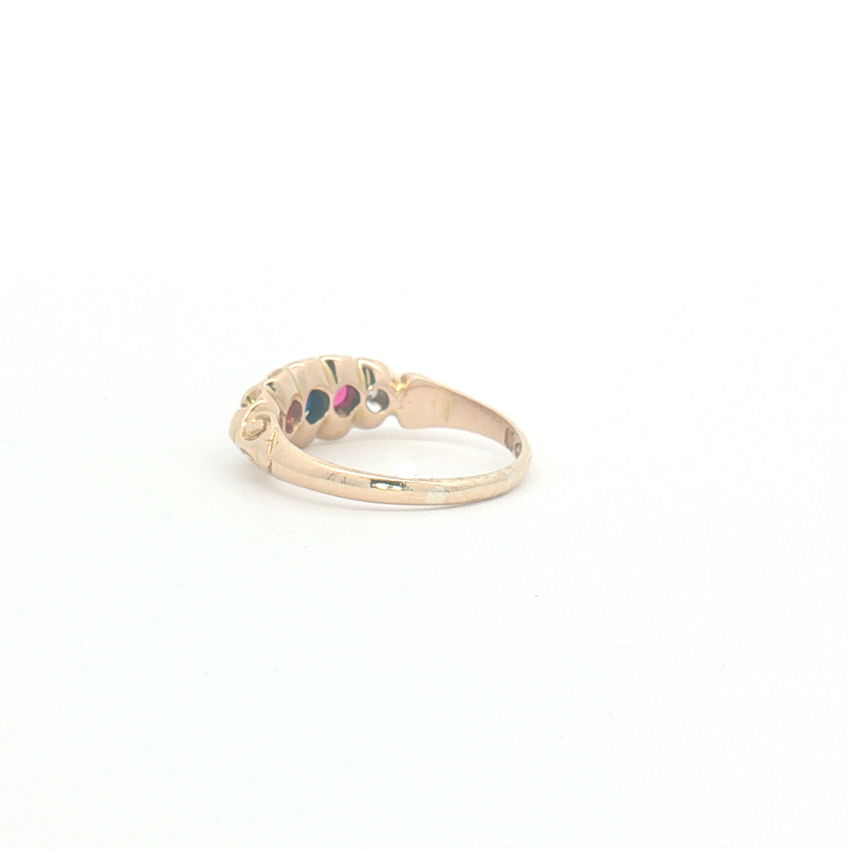 Vintage 18ct Yellow Gold 5 stone Ring 