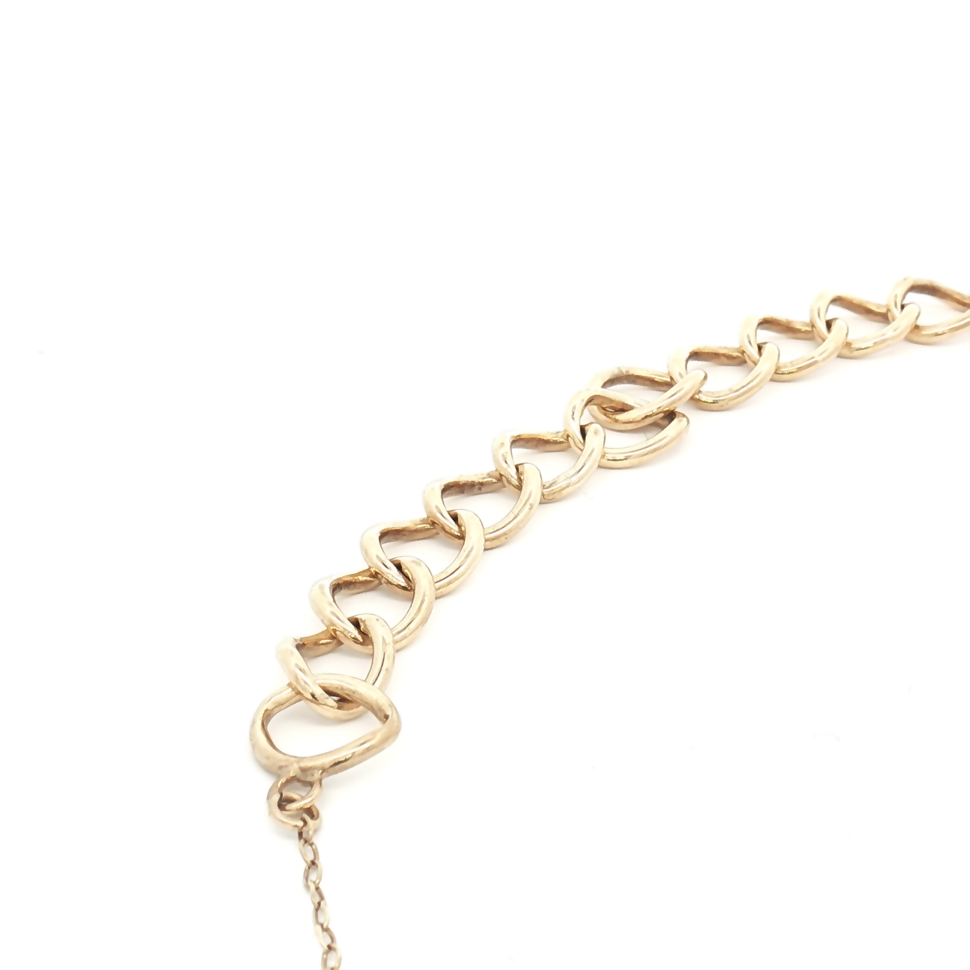 Vintage 9ct Yellow Gold Curb Bracelet